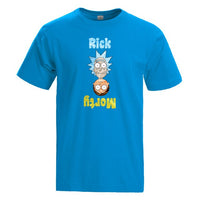 T-shirt Rick et Morty bleu