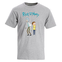 T-shirt Rick and Morty gris clair