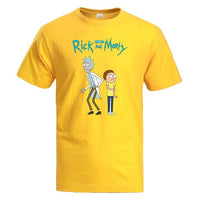 T-shirt Rick and Morty jaune