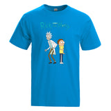 T-shirt Rick and Morty bleu ciel