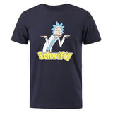 T-shirt Schwifty marine